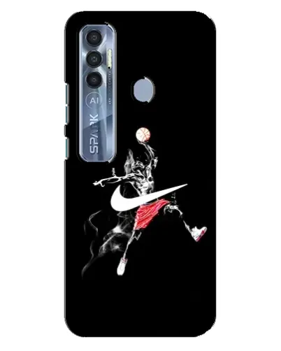 Чехол для TECNO Spark 7 Pro с картинкой «Jordan Jumpman»