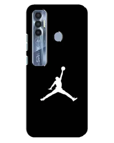 Чехол для TECNO Spark 7 Pro с картинкой «Jordan Silhouette»