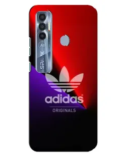 Чехол для TECNO Spark 7 Pro с картинкой «Adidas Red Neon» Чехол для TECNO Spark 7 Pro с картинкой «Adidas Red Neon»