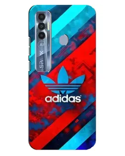 Чехол для TECNO Spark 7 Pro с картинкой «Абстракция Adidas» Чехол для TECNO Spark 7 Pro с картинкой «Абстракция Adidas»