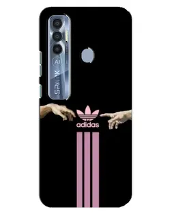 Чехол для TECNO Spark 7 Pro с картинкой «Adidas Hands»