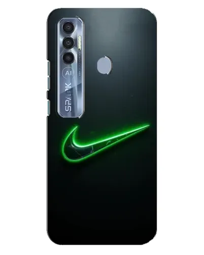 Чехол для TECNO Spark 7 Pro с картинкой «Неоновый контур Nike» Чехол для TECNO Spark 7 Pro с картинкой «Неоновый контур Nike»