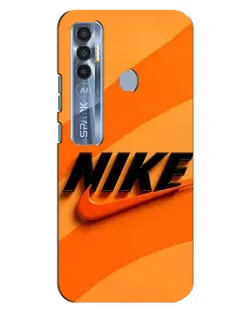 Чехол для TECNO Spark 7 Pro с картинкой «Оранжевый драйв Nike» Чехол для TECNO Spark 7 Pro с картинкой «Оранжевый драйв Nike»