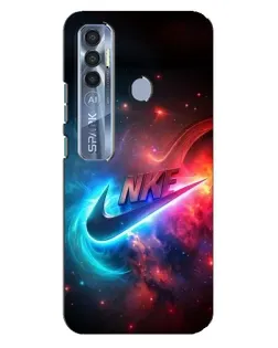Чехол для TECNO Spark 7 Pro с картинкой «Огненный логотип Nike» Чехол для TECNO Spark 7 Pro с картинкой «Огненный логотип Nike»