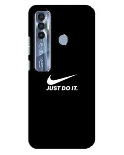 Чехол для TECNO Spark 7 Pro с картинкой «Минимализм от Nike» Чехол для TECNO Spark 7 Pro с картинкой «Минимализм от Nike»