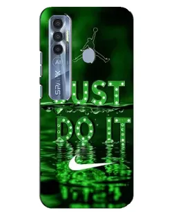 Чехол для TECNO Spark 7 Pro с картинкой «Зеленый неоновый Nike» Чехол для TECNO Spark 7 Pro с картинкой «Зеленый неоновый Nike»