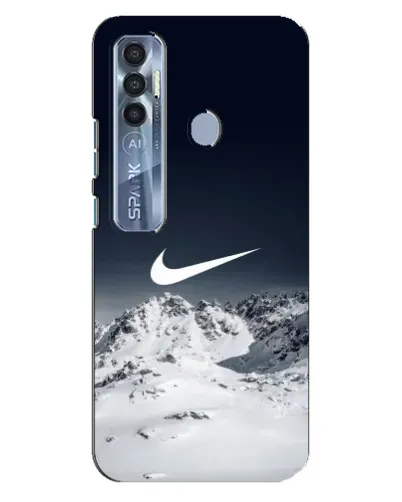 Чехол для TECNO Spark 7 Pro с картинкой «Nike — зимние горы» Чехол для TECNO Spark 7 Pro с картинкой «Nike — зимние горы»