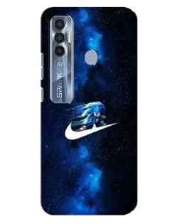 Чехол для TECNO Spark 7 Pro с картинкой «Звездный путь Nike» Чехол для TECNO Spark 7 Pro с картинкой «Звездный путь Nike»