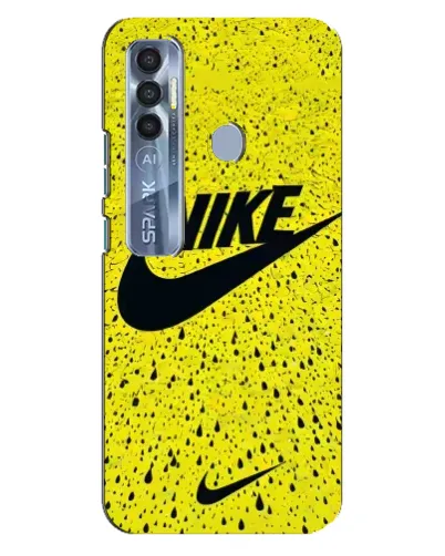 Чехол для TECNO Spark 7 Pro с картинкой «Желтый текстурный Nike» Чехол для TECNO Spark 7 Pro с картинкой «Желтый текстурный Nike»