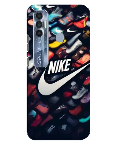 Чехол для TECNO Spark 7 Pro с картинкой «Коллекция кроссовок Nike» Чехол для TECNO Spark 7 Pro с картинкой «Коллекция кроссовок Nike»