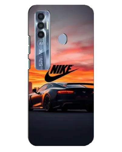 Чехол для TECNO Spark 7 Pro с картинкой «Nike и суперкар» Чехол для TECNO Spark 7 Pro с картинкой «Nike и суперкар»