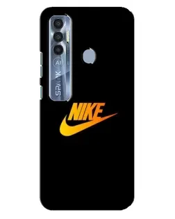 Чехол для TECNO Spark 7 Pro с картинкой «Золотой логотип Nike» Чехол для TECNO Spark 7 Pro с картинкой «Золотой логотип Nike»