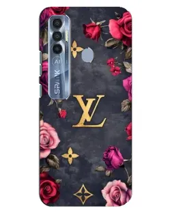 Чехол для TECNO Spark 7 Pro с картинкой «Цветочный Louis Vuitton» Чехол для TECNO Spark 7 Pro с картинкой «Цветочный Louis Vuitton»