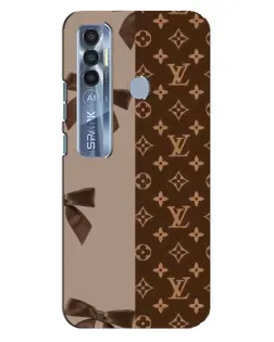 Чехол для TECNO Spark 7 Pro с картинкой «Louis Vuitton — банты»