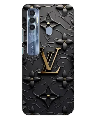 Чехол для TECNO Spark 7 Pro с картинкой «Кожаная текстура LV» Чехол для TECNO Spark 7 Pro с картинкой «Кожаная текстура LV»