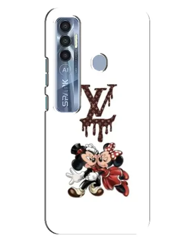 Чехол для TECNO Spark 7 Pro с картинкой «LV и Микки Маус» Чехол для TECNO Spark 7 Pro с картинкой «LV и Микки Маус»