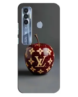 Чехол для TECNO Spark 7 Pro с картинкой «Красное яблоко LV»