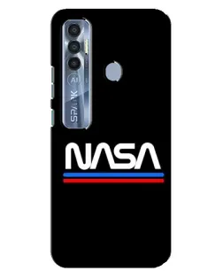 Чехол для TECNO Spark 7 Pro с картинкой «NASA — классика Red Blue» Чехол для TECNO Spark 7 Pro с картинкой «NASA — классика Red Blue»