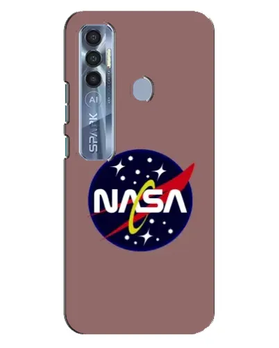 Чехол для TECNO Spark 7 Pro с картинкой «NASA — ретро космос» Чехол для TECNO Spark 7 Pro с картинкой «NASA — ретро космос»