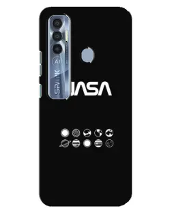 Чохол для TECNO Spark 7 Pro з картинкою «NASA — технічний принт» Чохол для TECNO Spark 7 Pro з картинкою «NASA — технічний принт»