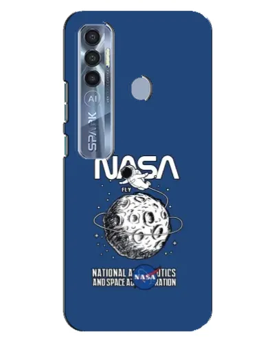 Чехол для TECNO Spark 7 Pro с картинкой «NASA — лунная миссия» Чехол для TECNO Spark 7 Pro с картинкой «NASA — лунная миссия»