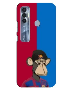 Чехол для TECNO Spark 7 Pro с картинкой «Bored Ape — фанат Барсы» Чехол для TECNO Spark 7 Pro с картинкой «Bored Ape — фанат Барсы»