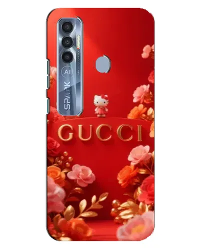 Чехол для TECNO Spark 7 Pro с картинкой «Gucci — золотой сад»