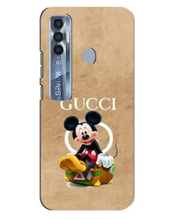 Чехол для TECNO Spark 7 Pro с картинкой «Микки Маус Gucci — крафт»