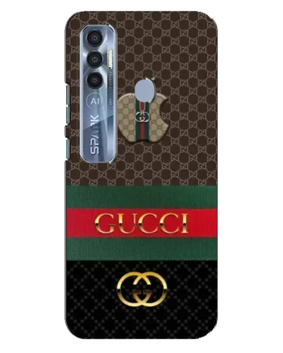 Чехол для TECNO Spark 7 Pro с картинкой «Gucci — брендированный десерт»
