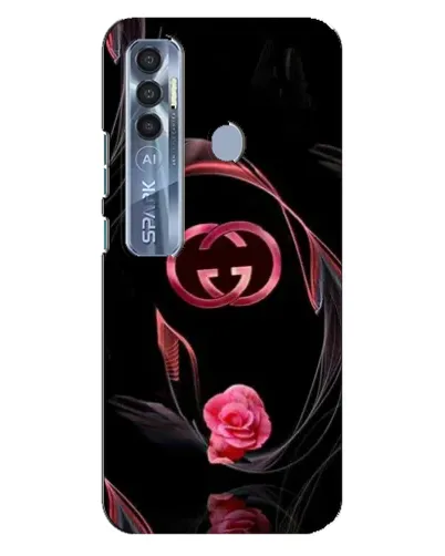 Чехол для TECNO Spark 7 Pro с картинкой «Gucci — неоновая роза»