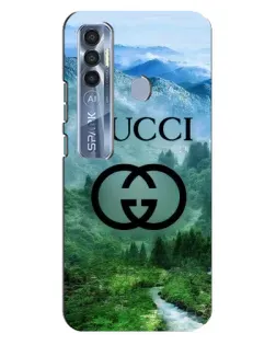 Чехол для TECNO Spark 7 Pro с картинкой «Gucci — горный пейзаж»