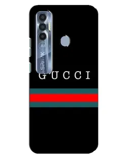 Чехол для TECNO Spark 7 Pro с картинкой «Gucci — красный пояс»