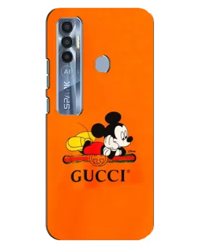 Чехол для TECNO Spark 7 Pro с картинкой «Микки Маус Gucci — оранж» Чехол для TECNO Spark 7 Pro с картинкой «Микки Маус Gucci — оранж»