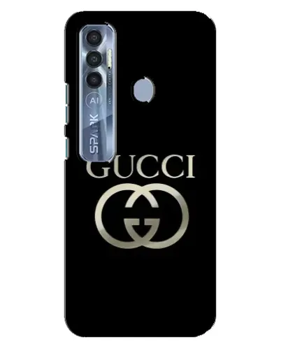 Чехол для TECNO Spark 7 Pro с картинкой «Gucci — золото на черном» Чехол для TECNO Spark 7 Pro с картинкой «Gucci — золото на черном»