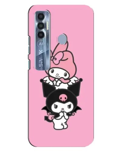 Чохол для TECNO Spark 7 Pro з картинкою «My Melody та Kuromi» Чохол для TECNO Spark 7 Pro з картинкою «My Melody та Kuromi»