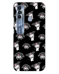 Чохол для TECNO Spark 7 Pro з картинкою «Чорний паттерн Kuromi» Чохол для TECNO Spark 7 Pro з картинкою «Чорний паттерн Kuromi»