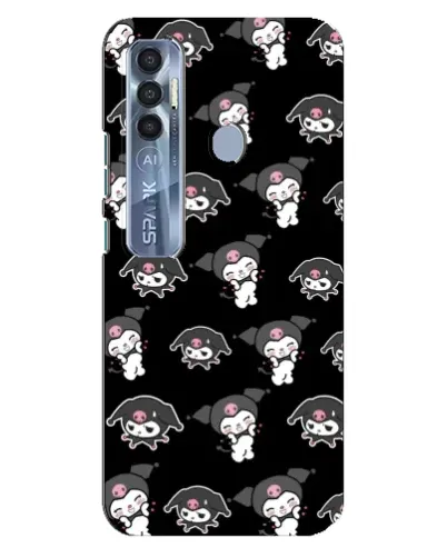 Чохол для TECNO Spark 7 Pro з картинкою «Чорний паттерн Kuromi» Чохол для TECNO Spark 7 Pro з картинкою «Чорний паттерн Kuromi»