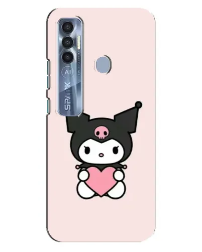 Чохол для TECNO Spark 7 Pro з картинкою «Kuromi та серце» Чохол для TECNO Spark 7 Pro з картинкою «Kuromi та серце»