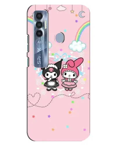 Чохол для TECNO Spark 7 Pro з картинкою «My Melody та Kuromi» Чохол для TECNO Spark 7 Pro з картинкою «My Melody та Kuromi»