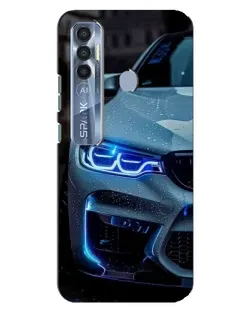 Чохол для TECNO Spark 7 Pro з картинкою «Погляд BMW з синіми фарами» Чохол для TECNO Spark 7 Pro з картинкою «Погляд BMW з синіми фарами»