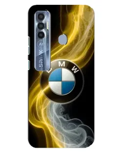 Чохол для TECNO Spark 7 Pro з картинкою «Золотистий дим BMW» Чохол для TECNO Spark 7 Pro з картинкою «Золотистий дим BMW»