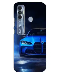 Чохол для TECNO Spark 7 Pro з картинкою «Блакитна BMW M4» Чохол для TECNO Spark 7 Pro з картинкою «Блакитна BMW M4»