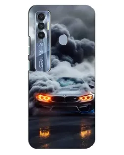 Чохол для TECNO Spark 7 Pro з картинкою «BMW у диму» Чохол для TECNO Spark 7 Pro з картинкою «BMW у диму»