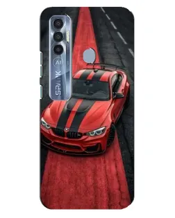 Чохол для TECNO Spark 7 Pro з картинкою «BMW на червоній доріжці» Чохол для TECNO Spark 7 Pro з картинкою «BMW на червоній доріжці»