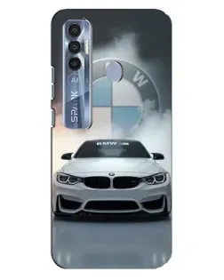 Чохол для TECNO Spark 7 Pro з картинкою «BMW в білому диму» Чохол для TECNO Spark 7 Pro з картинкою «BMW в білому диму»