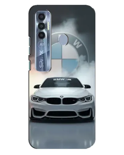 Чехол для TECNO Spark 7 Pro с картинкой «BMW в белом дыму» Чехол для TECNO Spark 7 Pro с картинкой «BMW в белом дыму»