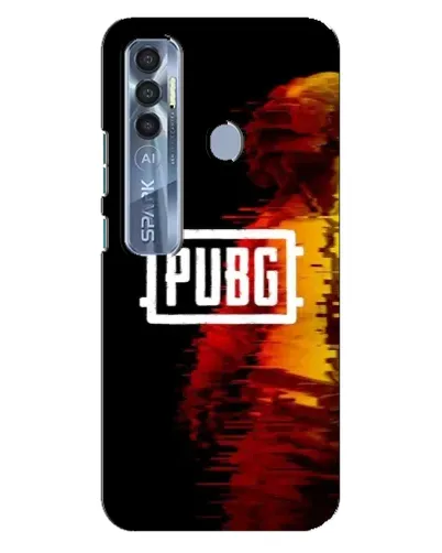 Чехол для TECNO Spark 7 Pro с картинкой «Яркий логотип PUBG»