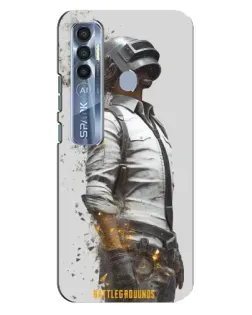Чехол для TECNO Spark 7 Pro с картинкой «PUBG — боец в пыли» Чехол для TECNO Spark 7 Pro с картинкой «PUBG — боец в пыли»