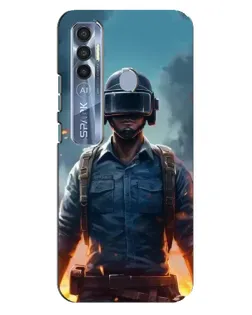 Чехол для TECNO Spark 7 Pro с картинкой «PUBG — реалистичный герой» Чехол для TECNO Spark 7 Pro с картинкой «PUBG — реалистичный герой»