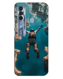 Чехол для TECNO Spark 7 Pro с картинкой «PUBG — свободное падение» Чехол для TECNO Spark 7 Pro с картинкой «PUBG — свободное падение»